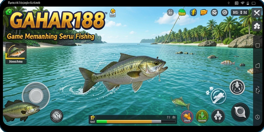 Screenshot GAHAR188 menampilkan gameplay memancing yang menarik dan realistis.