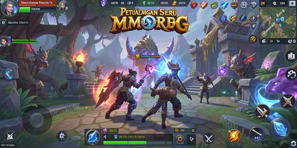 Tangkapan layar utama <strong>ID678</strong> yang menunjukkan aksi seru dalam game MMORPG.