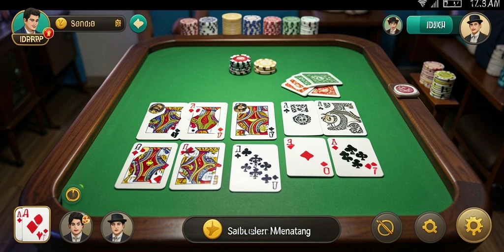 Tampilan gameplay Gaple yang menarik dan interaktif di IDRRP.
