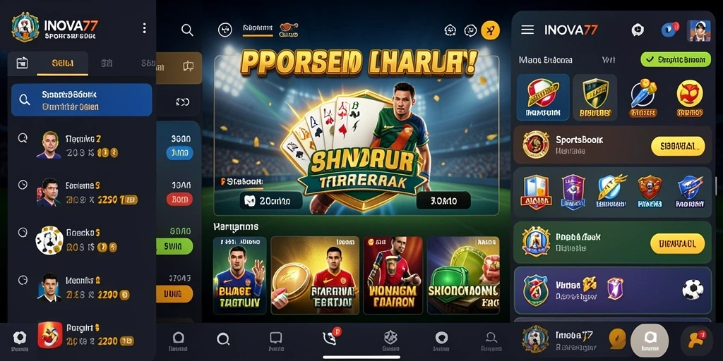 Tampilan gameplay Sportsbook di aplikasi INOVA77 yang menarik.