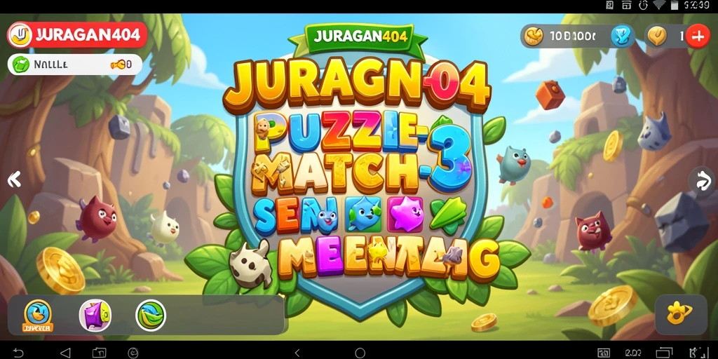Screenshot gameplay <strong>JURAGAN404</strong> menunjukkan kombinasi warna-warni yang menarik.