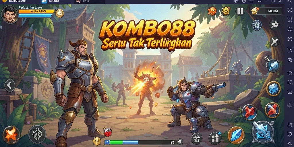 Tampilkan gameplay seru KOMBO88 dalam petualangan menegangkan.