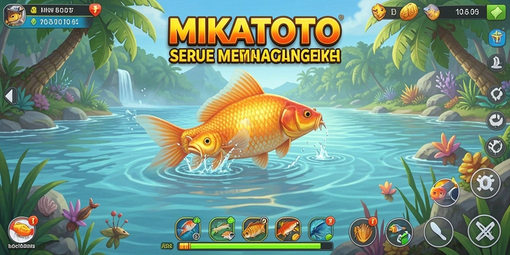 Gameplay memancing yang realistis dan menantang di MIKATOTO.