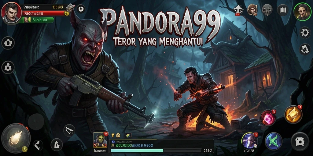 Screenshot PANDORA99 menunjukkan suasana mencekam dalam gameplay horror.