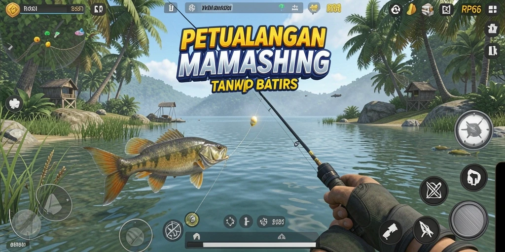 Gameplay RP66 menampilkan pengalaman memancing yang menyenangkan dan menantang.