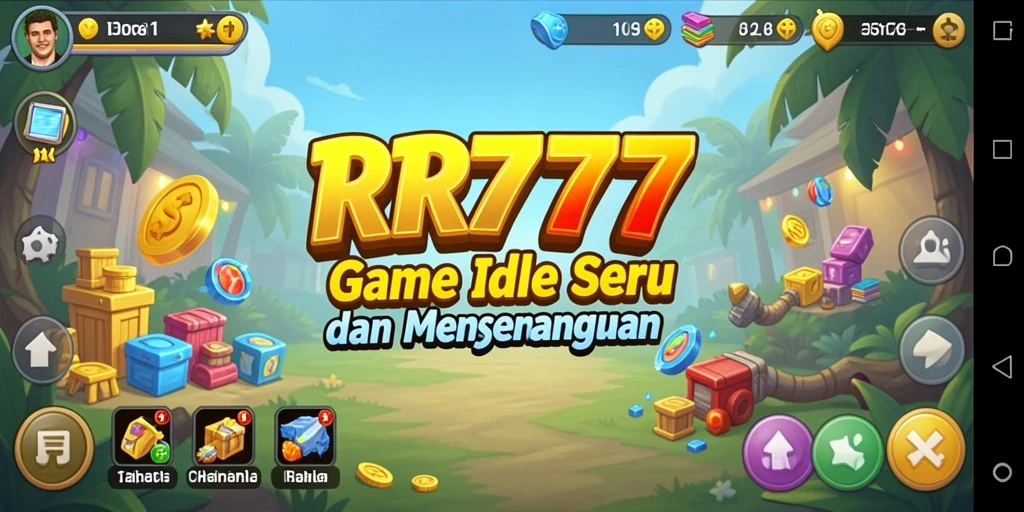 Tampilan gameplay Idle RR777 yang menarik dan menyenangkan.