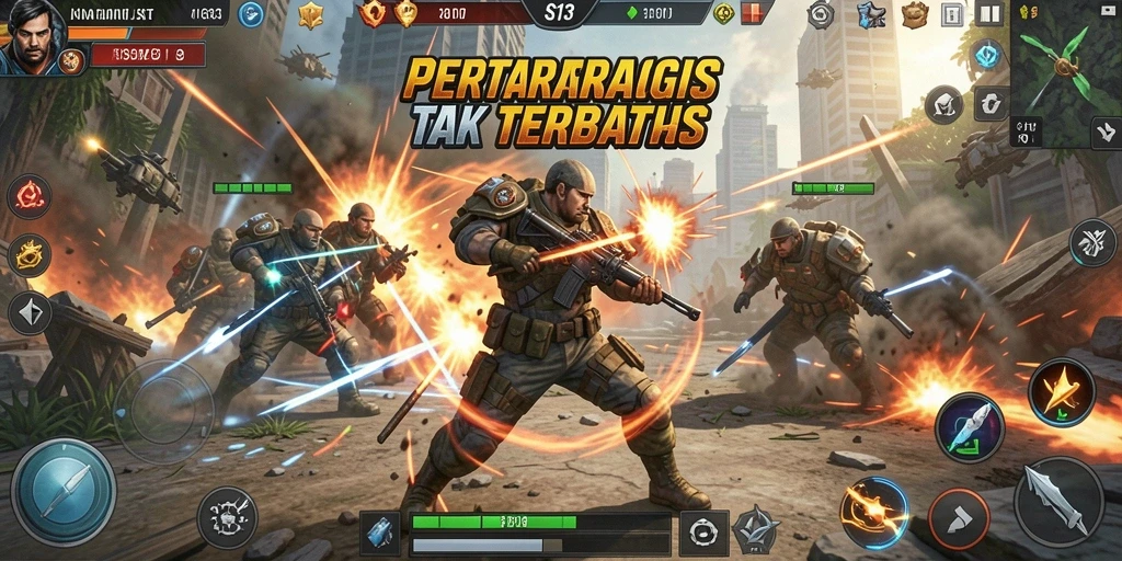 Tampilan gameplay yang mendebarkan dari S13 dengan strategi taktis.