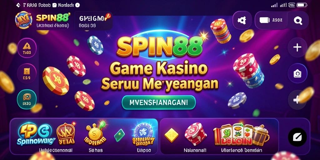 Tampilan gameplay seru di SPIN88 dengan berbagai permainan Kasino.